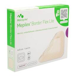 Abbildung: Mepilex Border Flex Lite Schaumverband 4x5 cm 10 St, Verband PZN 18110462