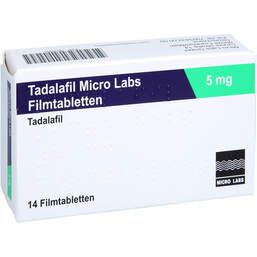 Abbildung: Tadalafil Micro Labs 5 mg Filmtabletten 14 St, Filmtabletten PZN 18112691