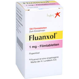 Abbildung: Fluanxol 1 mg Filmtabletten 100 St, Filmtabletten PZN 18113555