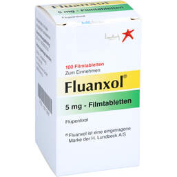 Abbildung: Fluanxol 5 mg Filmtabletten 100 St, Filmtabletten PZN 18113561