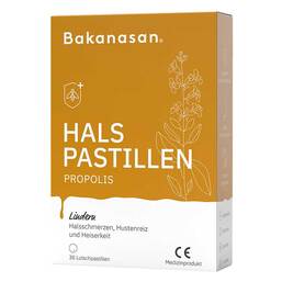 Abbildung: Bakanasan Halspastillen Propolis Lutschpastillen, 30 St PZN 18117369