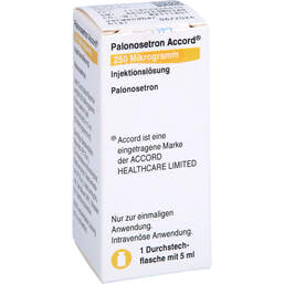 Abbildung: Palonosetron Accord 250 µg / 5 ml Injektionslösung 1 St, Injektionslösung PZN 18129266