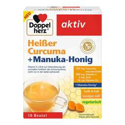Abbildung: Doppelherz heißer Curcuma + Manuka-Honig Granulat 10 St, Granulat PZN 18129361