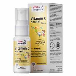 Abbildung: Vitamin C Natural 80 mg Family Sirup Sirup, 50 ml PZN 18129510