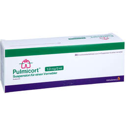 Abbildung: Pulmicort 1 mg / 2 ml Suspension für einen Vernebler 20X2 ml, Suspension für einen Vernebler PZN 18130938