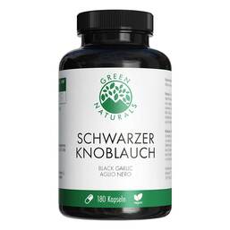 Abbildung: Green Naturals schwarzer Knoblauch 600mg mit Sac Kps 180 St, Kapseln PZN 18133109