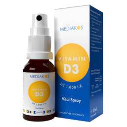 Abbildung: Vitamin D3 1000 I.E. Mediakos Vital Spray 20 ml, Spray PZN 18133285