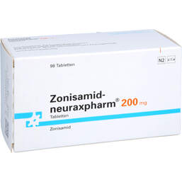Abbildung: Zonisamid-neuraxpharm 200 mg Tabletten 98 St, Tabletten PZN 18135752
