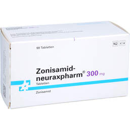 Abbildung: Zonisamid-neuraxpharm 300 mg Tabletten 98 St, Tabletten PZN 18135775