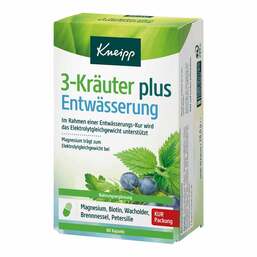 Abbildung: Kneipp 3-Kräuter plus Entwässerung Kapseln 60 St, Kapseln PZN 18139448