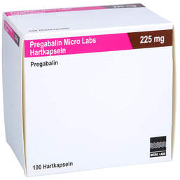 Abbildung: Pregabalin Micro Labs 225 mg Hartkapseln 100 St, Hartkapseln PZN 18153655