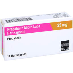 Abbildung: Pregabalin Micro Labs 25 mg Hartkapseln 14 St, Hartkapseln PZN 18153690