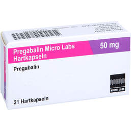 Abbildung: Pregabalin Micro Labs 50 mg Hartkapseln 21 St, Hartkapseln PZN 18153721