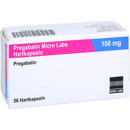 Abbildung: Pregabalin Micro Labs 100 mg Hartkapseln 56 St, Hartkapseln PZN 18153891