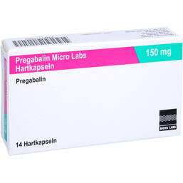 Abbildung: Pregabalin Micro Labs 150 mg Hartkapseln 14 St, Hartkapseln PZN 18153922
