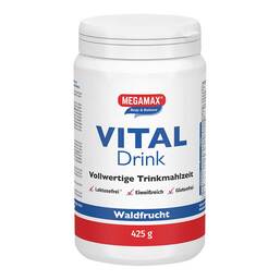 Abbildung: Megamax Vital Drink Waldfrucht Pulver 425 g, Pulver PZN 18159480