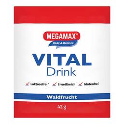 Abbildung: Megamax Vital Drink Waldfrucht Pulver 42 g, Pulver PZN 18159497
