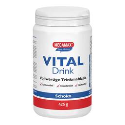 Abbildung: Megamax Vital Drink Schoko Pulver 425 g, Pulver PZN 18159528