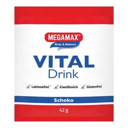 Abbildung: Megamax Vital Drink Schoko Pulver 42 g, Pulver PZN 18159534