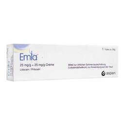 Abbildung: Emla 25 mg/g + 25 mg/g Creme 30 g, Creme PZN 18160052