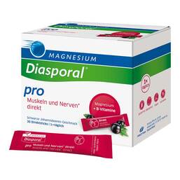 Abbildung: Magnesium Diasporal pro B-Vitamin-Komplex Muskeln + Nerven direkt Direktgranulat 30 St, Granulat PZN 18160135