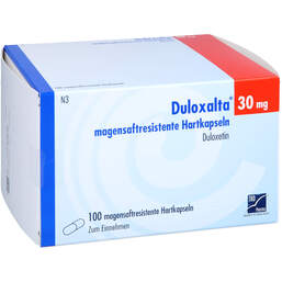 Abbildung: Duloxalta 30 mg magensaftresistente Hartkapseln 100 St, Magensaftresistente Hartkapseln PZN 18169840