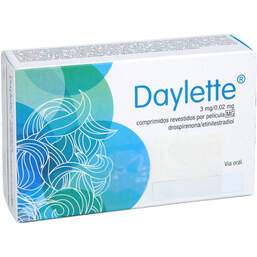 Abbildung: Daylette 0,02 mg / 3 mg Filmtabletten 6X28 St, Filmtabletten PZN 18173072
