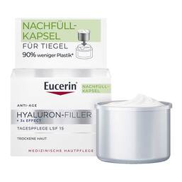 Abbildung: Eucerin Hyaluron-Filler Tagescreme für trockene Haut mit LSF 15 50 ml, Creme PZN 18173273