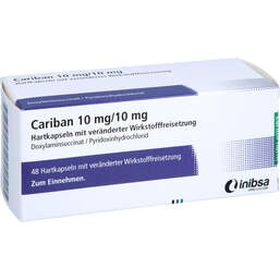 Abbildung: Cariban 10 mg / 10 mg Hartkapseln mit veränderter Wirkstofffreisetzung 48 St, Hartkapseln mit veränderter Wirkstofffreisetzung PZN 18179815