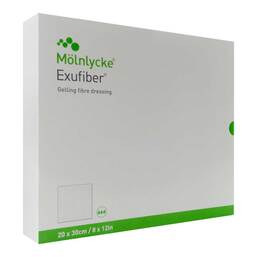 Abbildung: Exufiber 20x30 cm Gel-Faserverband 5 St, Verband PZN 18181031