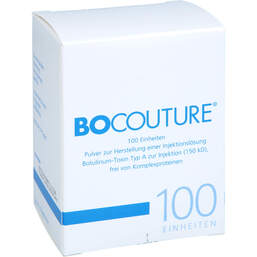 Abbildung: Bocouture 100 Einheiten Pulver zur Herstellung einer Injektionslösung  1 St, Pulver zur Herstellung einer Injektionslösung PZN 18186459