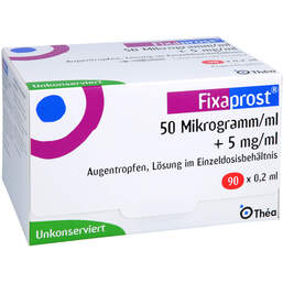 Abbildung: Fixaprost 50 Mikrogramm / ml + 5 mg / ml Augentropfenedp 90X0.2 ml, Augentropfen PZN 18188926