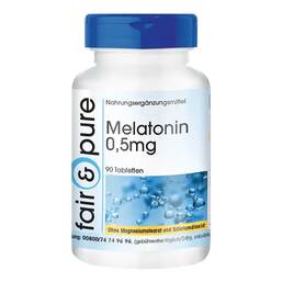 Abbildung: Melatonin 0,5 mg Tabletten 90 St, Kapseln PZN 18190188