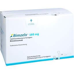 Abbildung: Bimzelx 160 mg Injektionslösung im Fertigpen 3X1 St, Injektionslösung PZN 18193258
