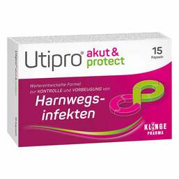 Abbildung: Utipro® akut & protect Kapseln 15 St, Hartkapseln PZN 18193927
