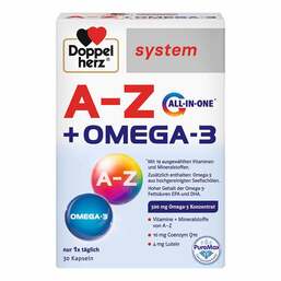 Abbildung: Doppelherz A-Z + Omega-3 all-in-one system Kapseln 30 St, Kapseln PZN 18196676