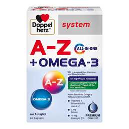 Abbildung: Doppelherz A-Z + Omega-3 all-in-one system Kapseln 60 St, Kapseln PZN 18196736