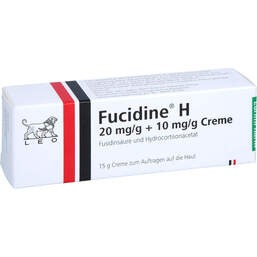 Abbildung: Fucidine H 20 mg / g + 10 mg / g Creme 15 g, Creme PZN 18197836