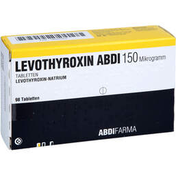 Abbildung: Levothyroxin Abdi 150 Mikrogramm Tabletten 98 St, Tabletten PZN 18203353