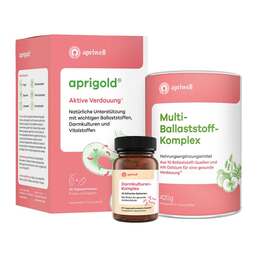 Abbildung: Aprigold Set Pulver + Kapseln 1 P, Kombipackung PZN 18206794