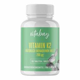 Abbildung: Vitamin K2 200 µg MK-7 vegan Tabletten Jahrespackung 365 St, Tabletten PZN 18210092