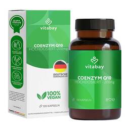 Abbildung: Coenzym Q10 Ubichinon Komplex 200 mg vegan Kapseln 120 St, Kapseln PZN 18210407