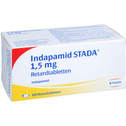 Abbildung: Indapamid STADA 1,5 mg Retardtabletten 100 St, Retard-Tabletten PZN 18214687