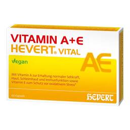 Abbildung: Vitamin A + E Hevert Vital Kapseln 60 St, Kapseln PZN 18219756