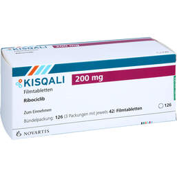 Abbildung: Kisqali 200 mg Filmtabletten 3X42 St, Filmtabletten PZN 18220653