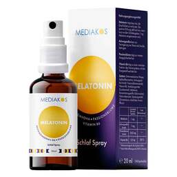 Abbildung: Melatonin Ashwagandha Mediakos Schlaf Spray vegan 20 ml, Spray PZN 18222126