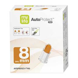 Abbildung: Mylife Autoprotect Pro Sich.-Pen-Nadeln 8 mm 29 G 100 St, Kanüle PZN 18227738