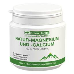 Abbildung: Panaceo Green Health Natur-Magnesium und -Calcium 90 St, Kapseln PZN 18229016