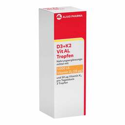 Abbildung: D3 + K2 Vit AL 1000 I.E. / 50 µg Tropfen 11.5 ml, Tropfen PZN 18231504