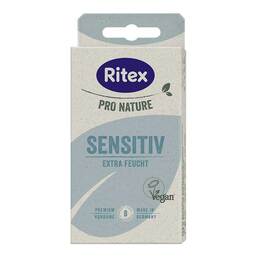 Abbildung: Ritex Pro Nature Sensitiv vegan Kondome 8 St, Kondome PZN 18232432